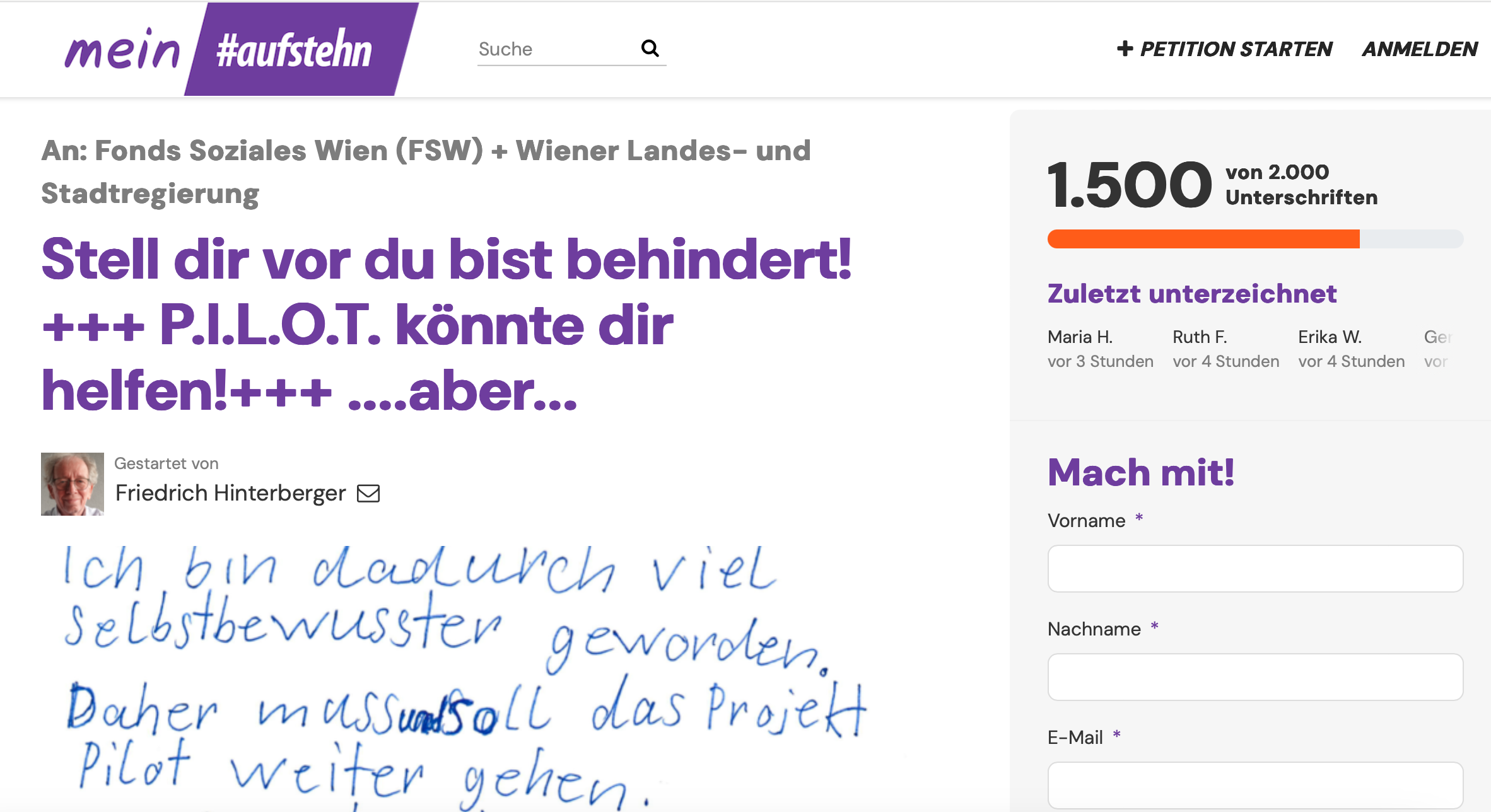 Wir sind 1.500!